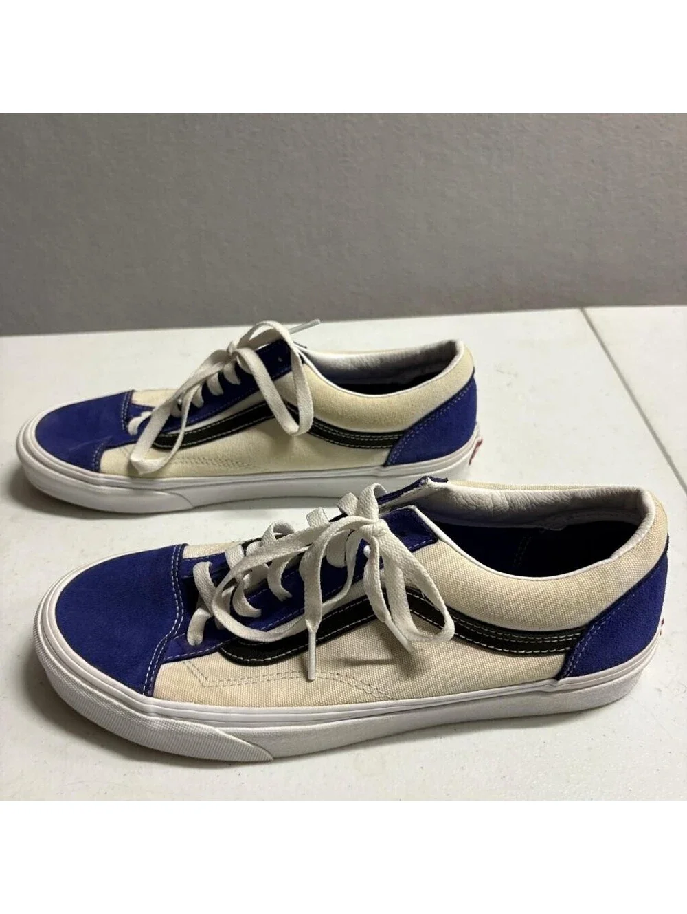 Vans Style 36 Retro Sport Royal Blue White Mens Size 11 VN0A3DZ3WZ9 Sneakers
